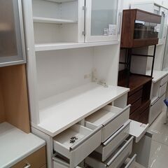 ★リユースのサカイ日立店★HJ7524 NITORI レンジボード ホワイト H200×D51×W120 クリーニング済み の画像
