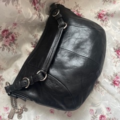 coach コーチ　本革バッグ　黒　ワンショルダー　美品の画像