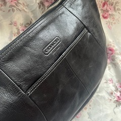 coach コーチ　本革バッグ　黒　ワンショルダー　美品の画像