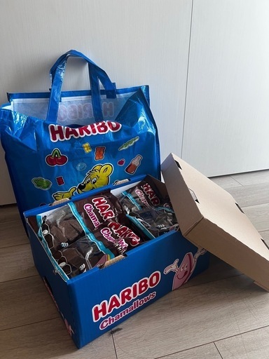 工場直販！1ケース12袋入り　ハリボー手提げ袋付き！ハリボー　チョコマシュマロ　200g