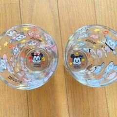 【未使用】ディズニー　ミッキー　ミニー　コップ　グラスセットの画像