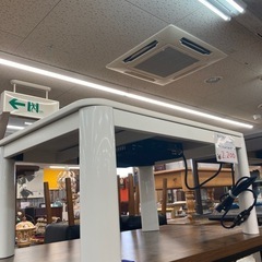 リユースマン倉敷、カジュアルコタツ、ホワイト、テーブル、机の画像