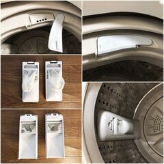 ハイアール 全自動洗濯機 JW-K42K ホワイト Haier 上開き4.2㎏ ステンレス槽・スパイラルパルセーター採用 清掃/動作確認済みの画像