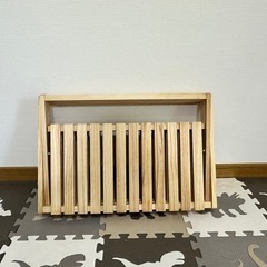 ※お取り引き決定※美品✨ 【折りたたみ式】3段木製ラック🌿収納棚、シェルフの画像
