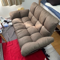 ニトリ　コンパクトソファ　ブラウンの画像