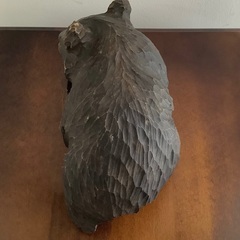 木彫の熊の画像