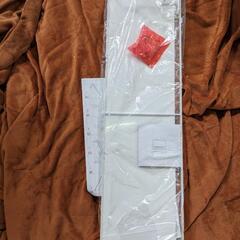 654fk 【未使用品・開封品】山崎実業(Yamazaki) キッチン 自立式 スチールパネル 横型 ホワイト 約W84XD14XH21cm の画像