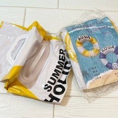 新品未使用　2枚　80㎝ 浮き輪 海 プール 海水浴 うきわ 大人用 レジャーの画像