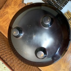 配送可能　【茶道具】四世 一ノ瀬宗辰 作 唐銅 利休好 面取風炉 在銘 共箱付 時代物の画像