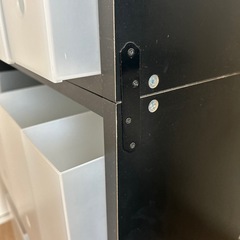 無印良品の収納付きカラーBOXの画像