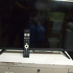 【紋別市発】液晶テレビ　32V型ダブルチューナー　グリーンハウスTV　GH-GTV32AC-BK　液晶テレビ　地上波・ＢＳ・ＣＳデジタル　2023年製　通電/地上波再生確認の画像