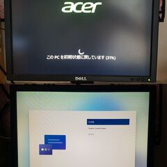 Windows11 パソコンとモニターの画像