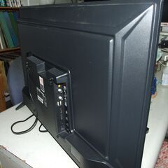 【紋別市発】液晶テレビ　32V型ダブルチューナー　グリーンハウスTV　GH-GTV32AC-BK　液晶テレビ　地上波・ＢＳ・ＣＳデジタル　2023年製　通電/地上波再生確認の画像