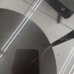 ★リユースのサカイ日立店★HJ7530 IKEA ガラステーブル ダークブラウン H45×D75×W75 クリーニング済み の画像