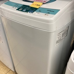 リユースマン倉敷、洗濯機、5キロ、ホワイト✖️グリーン、日立、NW-5SR、2014年製の画像