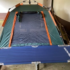 テント、簡易ベットセットの画像