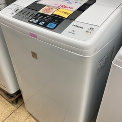 リユースマン倉敷、洗濯機、7キロ、ホワイト、日立、NW-Z79E3、2017年製の画像