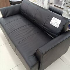 ★リユースのサカイ日立店★HJ7477 IKEA 2人掛けソファ ブラック H71×D72×W149 クリーニング済み の画像