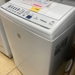 リユースマン倉敷、洗濯機、7キロ、ホワイト、日立、NW-Z70E5、2018年製の画像