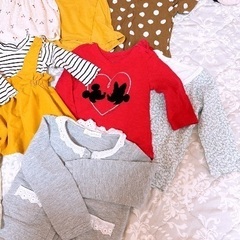 80 90 女の子　服　ズボン　長袖　半袖　ショートパンツ　まとめ売りの画像