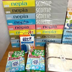 【B175】ティッシュペーパー/ネピア/28箱/タンスにゴンゴン/防虫カバー/タオル/今治/ギフトセット/日用品セット/の画像