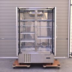 ≪zyt755ジ≫ ホシザキ 業務用 リーチイン冷蔵ショーケース USR-120X3-1H 三相200V+単相100V 簡易動作確認済 現状品 中古厨房機器/宮城県仙台市 70815-04の画像