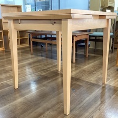 スライド式伸縮テーブル【町田市再生家具】　251478の画像
