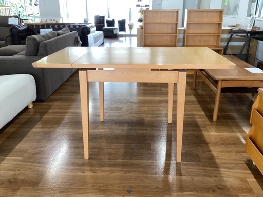スライド式伸縮テーブル【町田市再生家具】　251478
