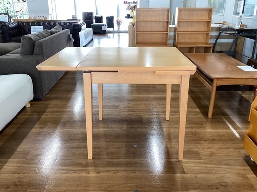 スライド式伸縮テーブル【町田市再生家具】　251478