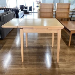 スライド式伸縮テーブル【町田市再生家具】　251478の画像