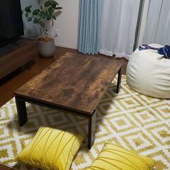 美品 ）ニトリ ヴィンテージ風 リビングこたつテーブル（105cm☓70cm）オールシーズン対応タイプの画像