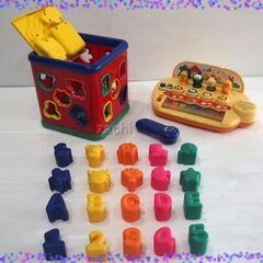 型はめキューブパズル（メロディーパズルボックス）＆コンビのドレミでダンス＆知育玩具の画像