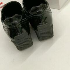0821-013 エナメル 黒 aravon by　newbalance　23.5cmの画像