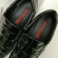 0821-013 エナメル 黒 aravon by　newbalance　23.5cmの画像