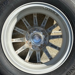 【社外品14インチアルミホイール美品 ＋ 185/70R14 バリ山タイヤ付き4本セット】weds JOKER 4穴X100 14X5 1/2J ET50 + BRIDGESTONE SEIBERLING SL101 コンパクトカーやコンパクトワゴン車などにの画像