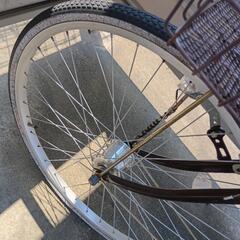 自転車　ジャンク品　パンク有（防犯登録抹消済）の画像