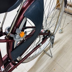 ★982　シティサイクル（26インチ・赤茶系）　カゴ付き　リサイクルマート鹿児島宇宿店の画像