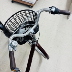 ★982　シティサイクル（26インチ・赤茶系）　カゴ付き　リサイクルマート鹿児島宇宿店の画像