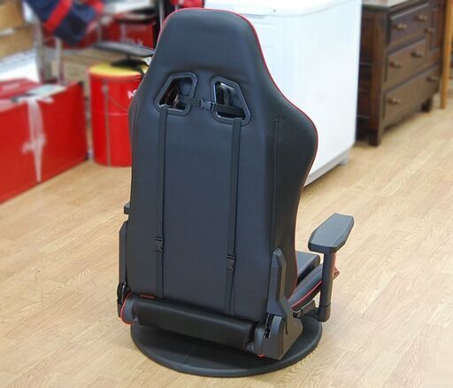 ニトリ ゲーミングチェア GM703 ロータイプ 360度回転 肘かけ付き