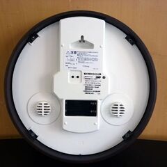 ☆RHYTHM 電波時計 8MY478RH アナログ時計 壁掛け時計 ウォールクロック 室温計 湿度計 連続秒針 リズム RADIO CONTROLLED 札幌 北20条店の画像