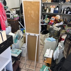 全身鏡　160×35  ホワイト木製の画像