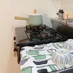 ガスコンロ小型冷蔵庫電子レンジセットの画像
