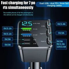 車載スマホ急速充電器の画像