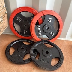 iROTEC ベンチプレスセット　追加ウェイト付きの画像