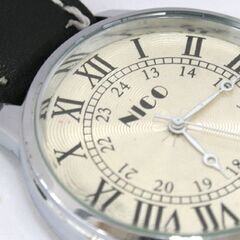 動作品 NICO クオーツ式腕時計 3針 ローマンインデックス 24時間表記あり 25年8月電池交換 札幌市 清田区 平岡の画像