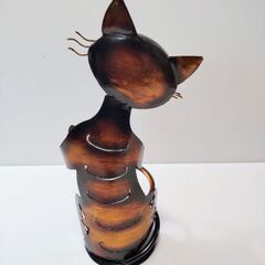 猫のワイン卓上ホルダー 猫インテリアの画像