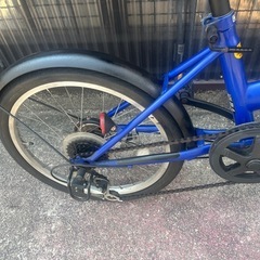 8J21　　折り畳み自転車２０サイズ　６段変速　★自転車専門店の中古車です★　【消費税込み・防犯登録６００円込みの画像