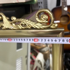 アンティーク　ロココ調　ゴールド　全身鏡の画像