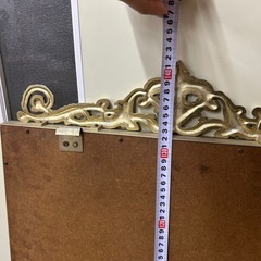 アンティーク　ロココ調　ゴールド　全身鏡の画像