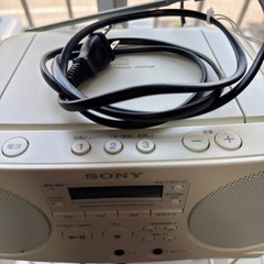 SONY CD・FMラジオコンポ ホワイトの画像